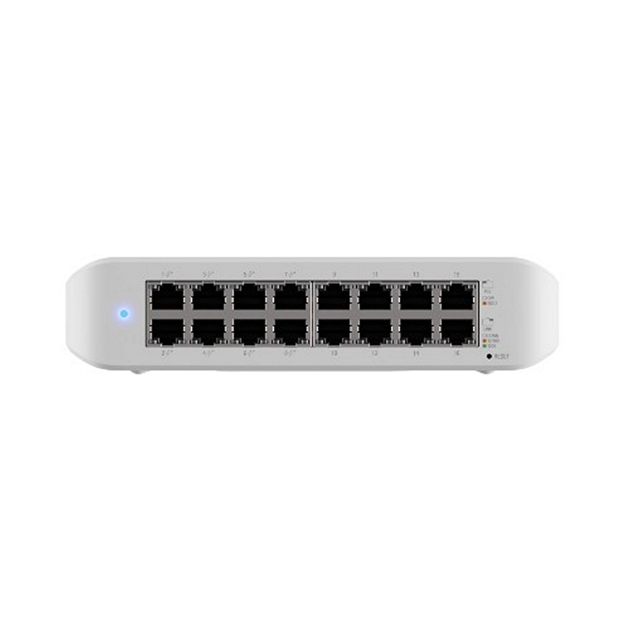 Ubiquiti UniFi Compact 16-Port Gigabit Ethernet Power over Ethernet (PoE) Lite Network Switch