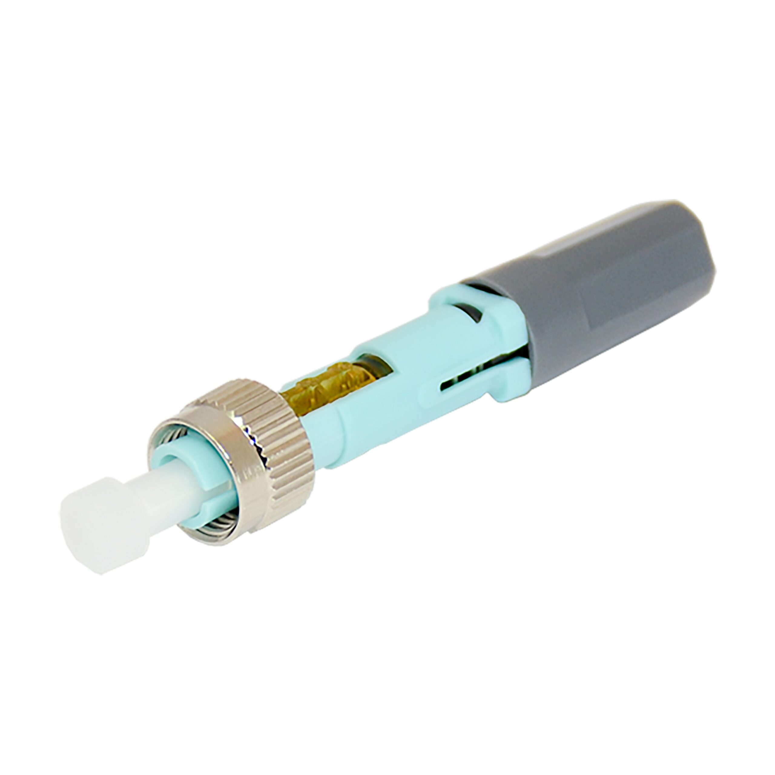 LYNN AV & Security Techlogix Networx Multimode FC Click - On Fiber Optic Connector for 250um, 900um, 2.0mm, and 3.0mm Cables, Single Unit